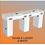 Nail Table Double Luxury - White