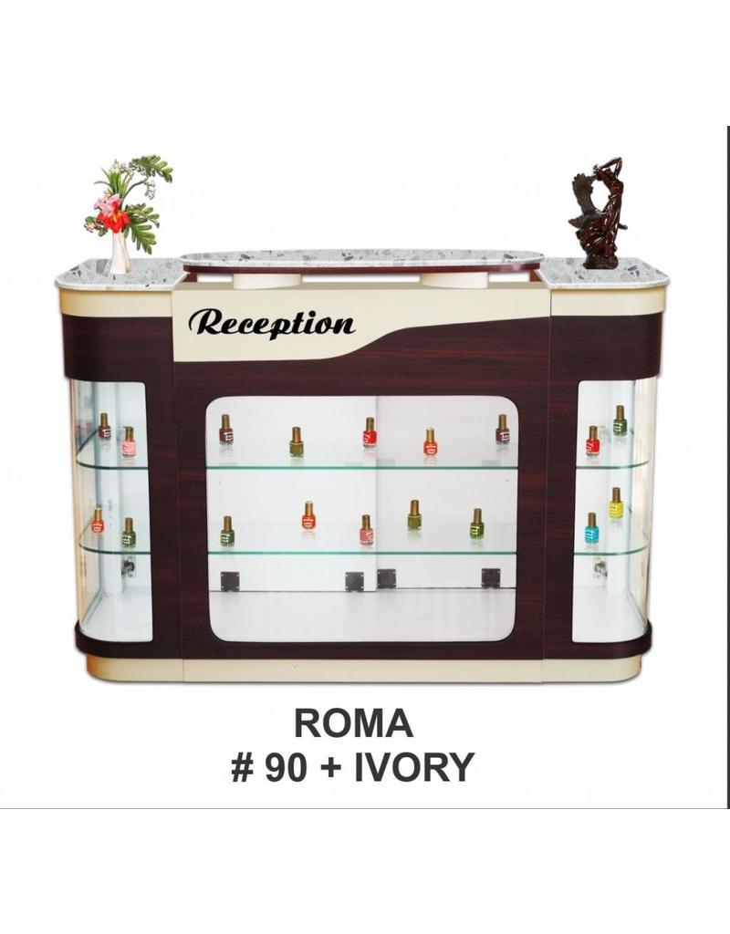 Reception Desk Roma Ivory Jessica Nail Beauty Supply Ltd