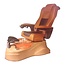 AQUA Spa Aqua Spa Rainbow - 9625 Butterscotch Chairs - Cappuccino Base - Gold Reflections Glass Bowl