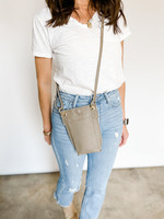 hula sue marisol small crossbody - dark taupe