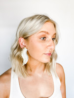 hula sue madeline earrings - white gold