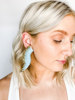 hula sue madeline earrings - baby blue