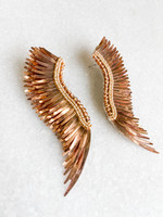 hula sue madeline earrings - rose gold