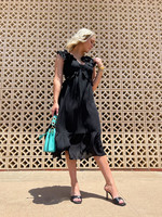 hula sue rosie sleeveless ruffled dress