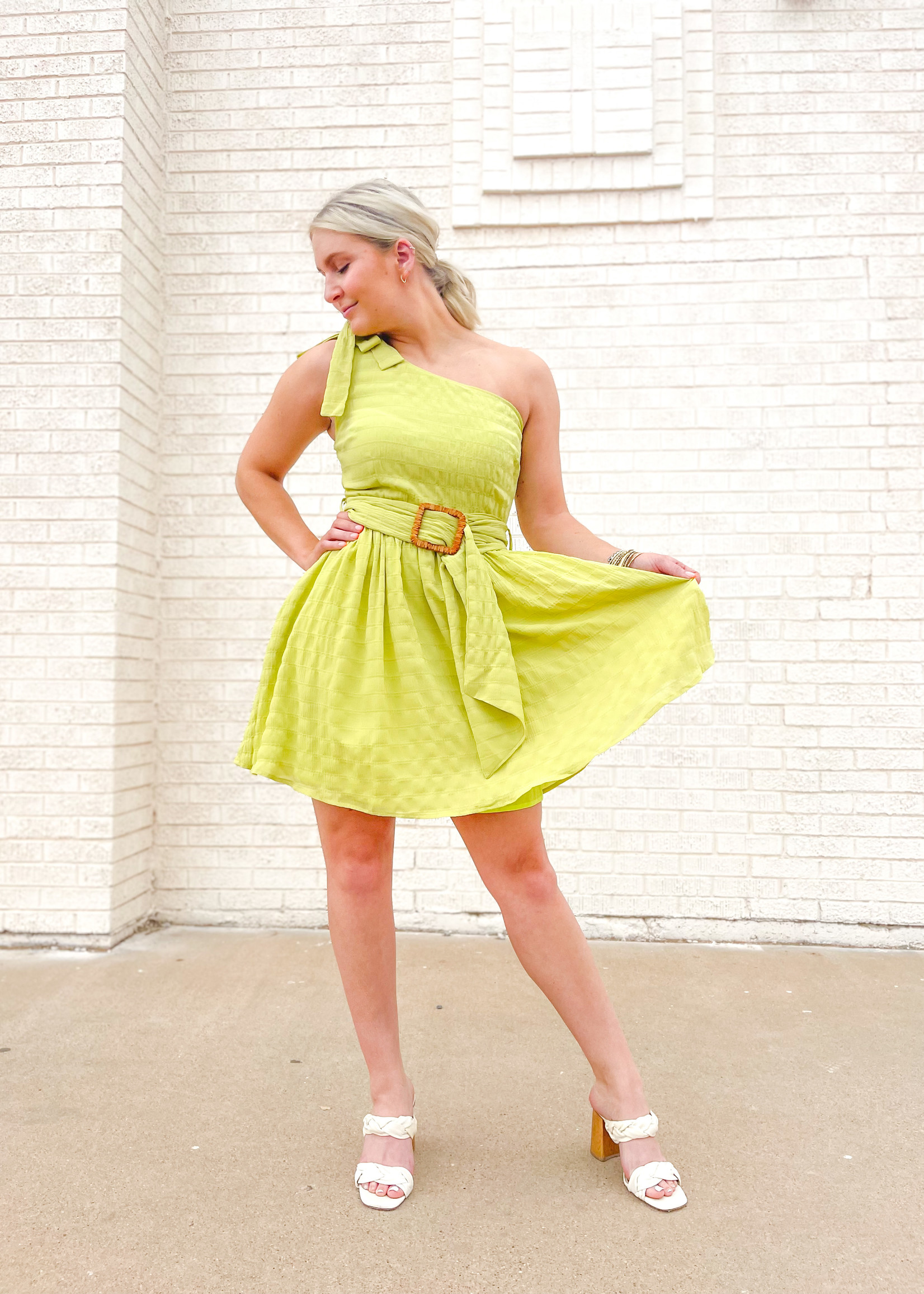 hula sue miley lime dress