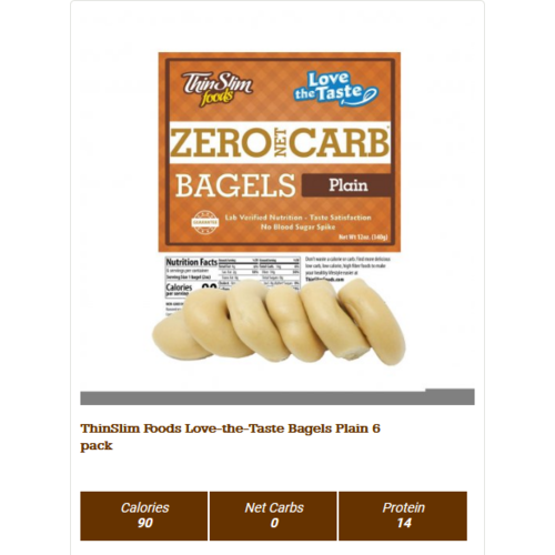Thin Slim Foods Love-The-Taste Thin Slim Bagels