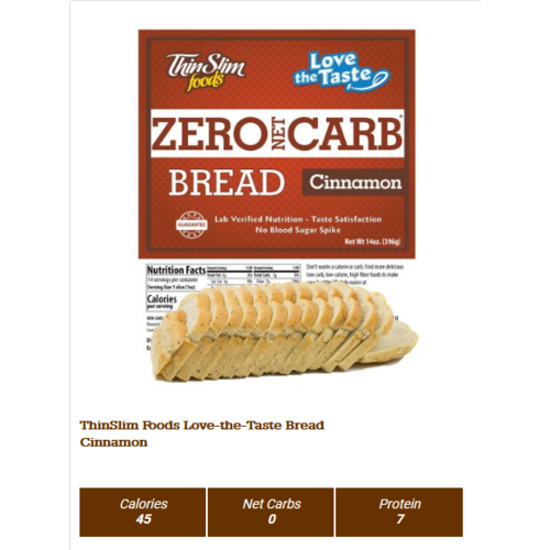 Thin Slim Foods Love-The-Taste Thin Slim Bread