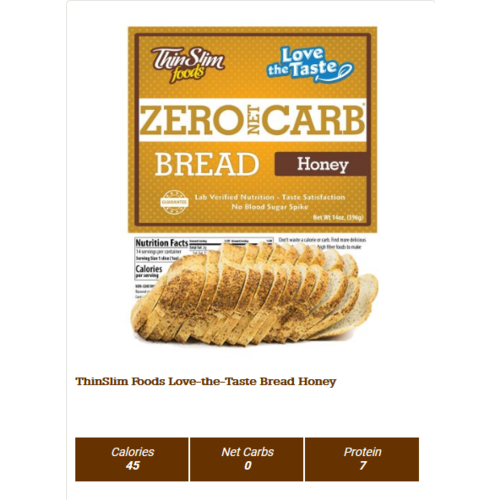 Thin Slim Foods Love-The-Taste Thin Slim Bread