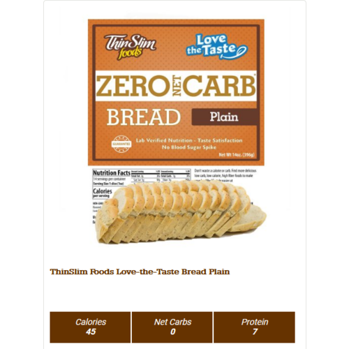 Thin Slim Foods Love-The-Taste Thin Slim Bread