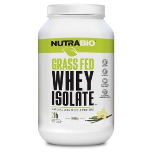 Nutrabio Grass Fed Whey Protein Isolate (2lb)