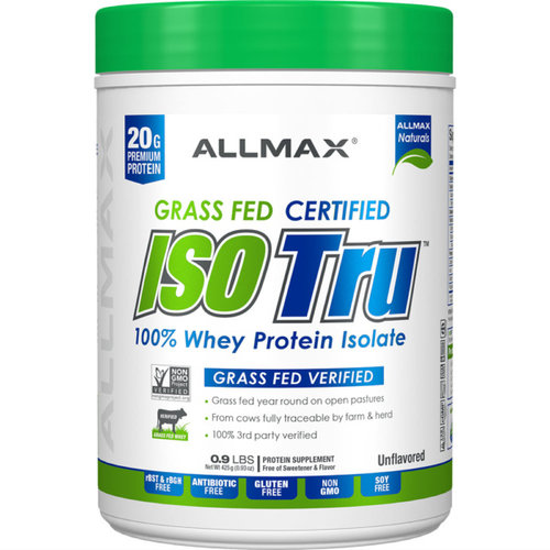 Allmax Nutrition .9lb Grass Fed Iso Tru Whey Isolate Protein