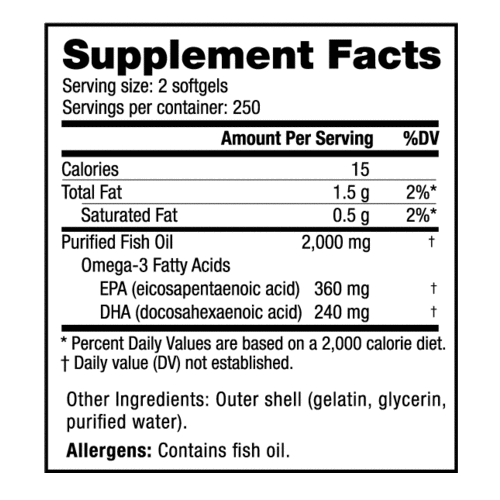 Nutrabio Nutrabio Omega 3 Fish Oil