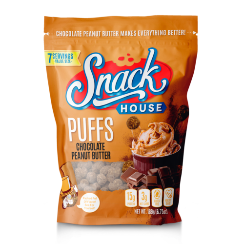 Snack House Foods Snackhouse Puffs Chocolate Peanut Butter Snack House Foods Snackhouse Puffs Chocolate Peanut Butter