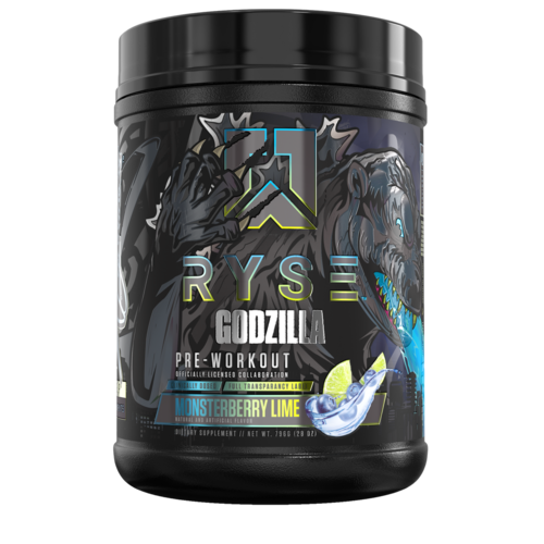 Ryse Supplements Ryse Godzilla Pre Workout Monsterberry Lime Ryse Supplements Ryse Godzilla Pre Workout Monsterberry Lime