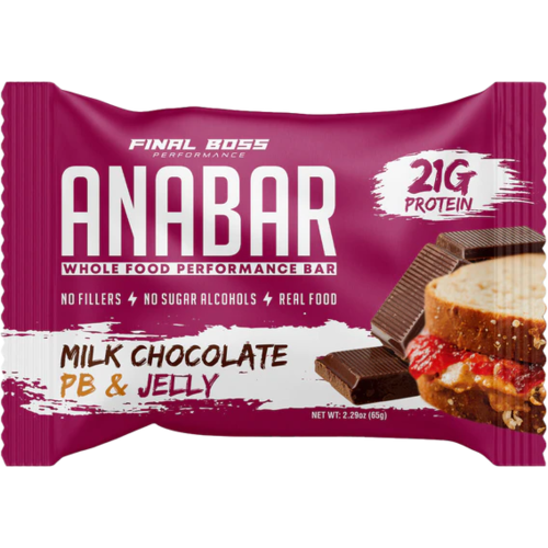 Anabar Anabar Whole Food Performance Bar - Milk Chocolate PB & Jelly Anabar Anabar Whole Food Performance Bar - Milk Chocolate PB & Jelly