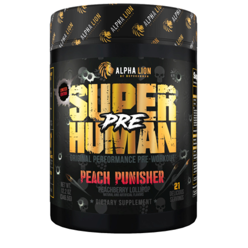 Alpha Lion Superhuman Preworkout - Peach Punisher (Peachberry Lollipop) Alpha Lion Superhuman Preworkout - Peach Punisher (Peachberry Lollipop)