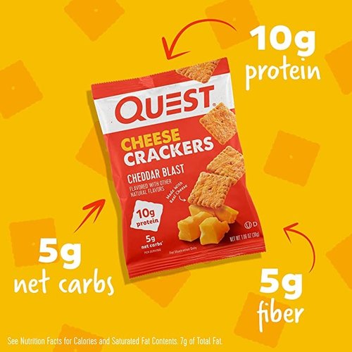 Quest Nutrition Quest Cheese Crackers Bag 1oz