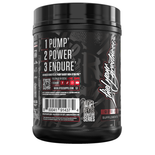Ryse Supplements Pump Daddy | Non-Stimulant Pre-workout - Monsterberry Lime