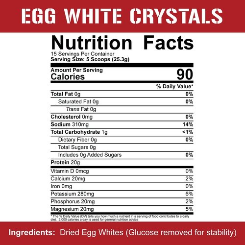 5 Percent Egg White Crystals