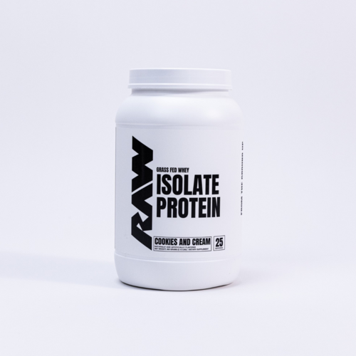 Raw Nutrition Raw Grass Fed Whey Isolate Protein 25 Servings - Cookies n Cream Raw Nutrition Raw Grass Fed Whey Isolate Protein 25 Servings - Cookies n Cream