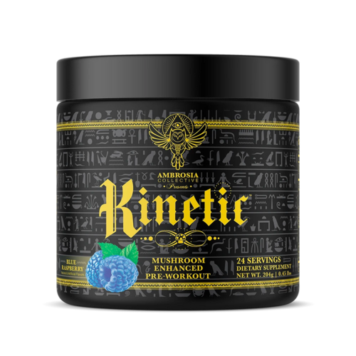 Ambrosia Kinetic Mushroom Enhanced Pre-Workout - Blue Raspberry