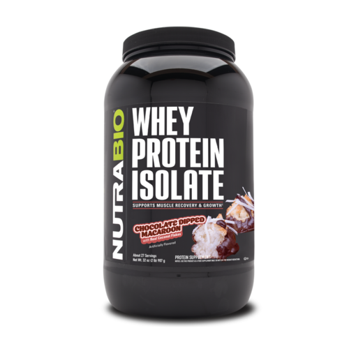 Nutrabio 2lb Nutrabio Whey Protein Isolate - Chocolate Dipped Macaroon