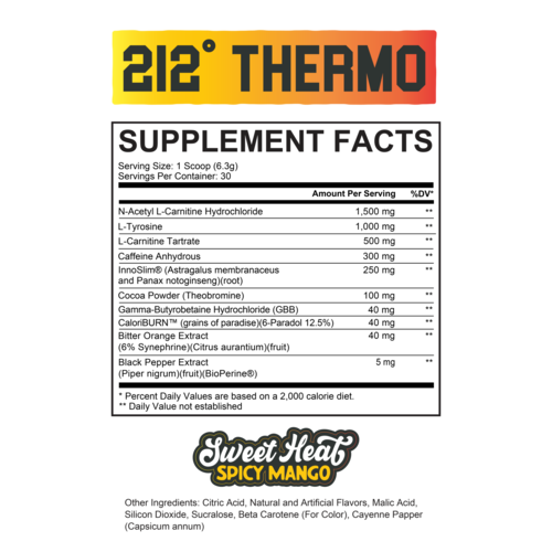 Axe & Sledge 212° Thermo // Powdered Fat Burner - Sweet Heat Spicy Mango