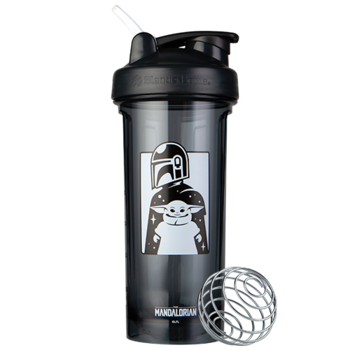 Pro28 The Mandalorian Special Edition Shaker Bottle with Wire Whisk  BlenderBall - Do you even lift (28 fl oz.)