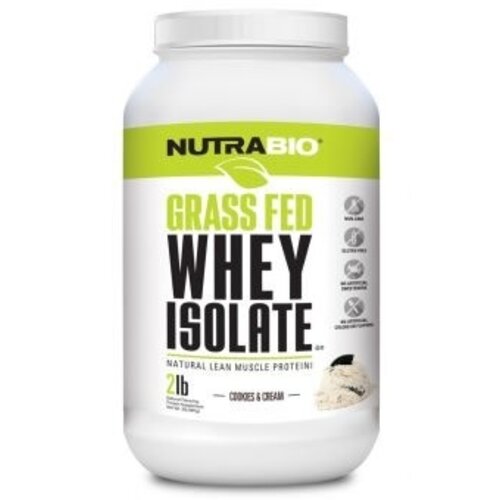 Nutrabio Grass Fed Whey Protein Isolate (2lb)