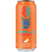 Gorilla Mind Energy Drink - Orange Rush