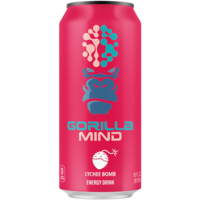 Gorilla Mind Energy Drink - Lychee Bomb