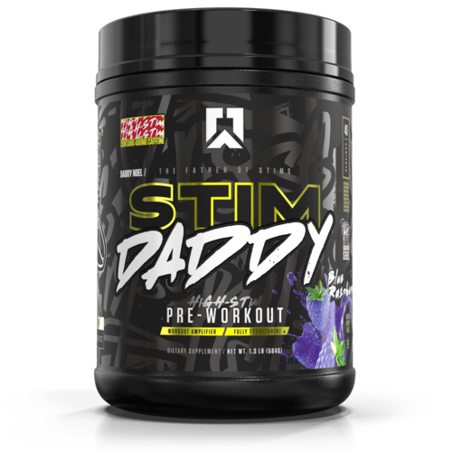 Ryse Supplements Stim Daddy | High-Stim Pre-Workout - Blue Raspberry