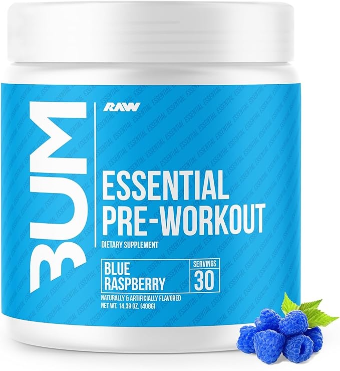 CBUM Essential Pre Workout Blue Raspberry XN Supplements