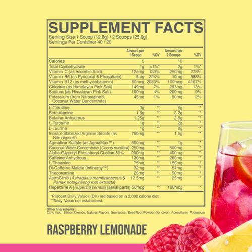 Raw Nutrition Thavage Pre-Workout - Raspberry Lemonade