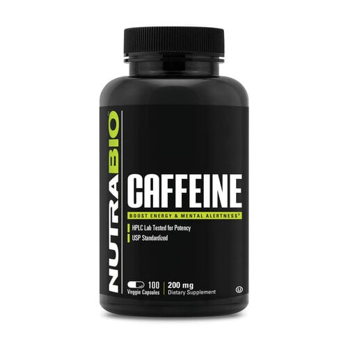 Nutrabio Caffeine (200mg) 100 capsules