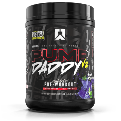 Ryse Supplements Pump Daddy V2 | Non-Stimulant Pre-workout - Blue Raspberry