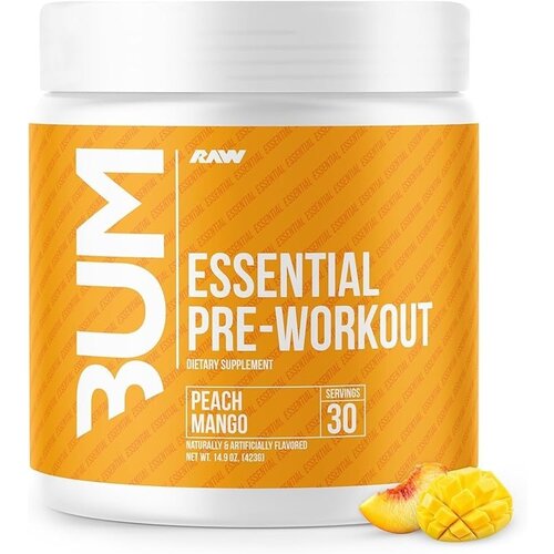 Raw Nutrition CBUM Essential Pre Workout - Peach Mango