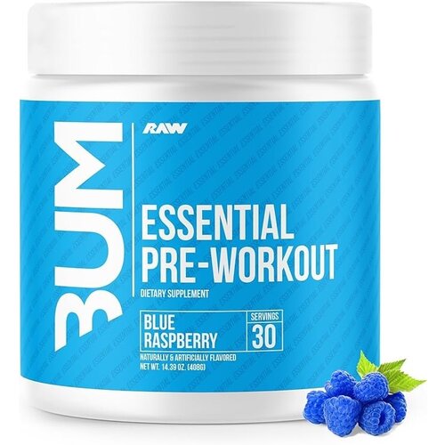 Raw Nutrition CBUM Essential Pre Workout - Blue Raspberry