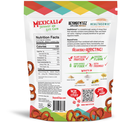 Thin Slim Foods BeyondTwistz Low Carb Pretzels -  Mexicali