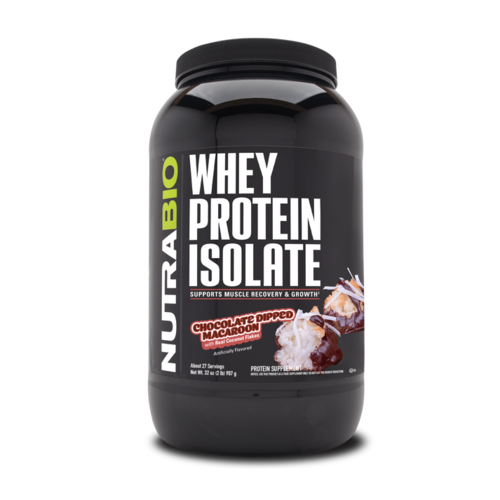 Nutrabio 2lb Nutrabio Whey Protein Isolate - Chocolate Dipped Macaroon