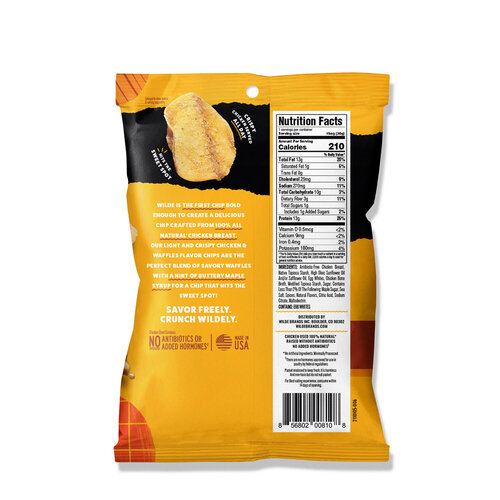 Wilde  Brands Wilde Protein Chips 1.34oz - Chicken & Waffles