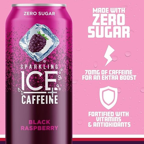 Sparkling Ice Sparkling Ice + Caffeine - Black Raspberry