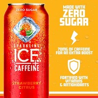 Sparkling Ice + Caffeine - Strawberry Citrus
