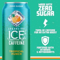 Sparkling Ice + Caffeine - Tropical Punch