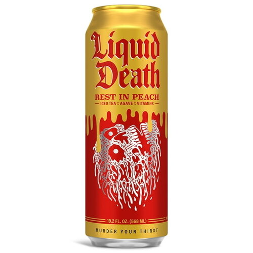 Liquid Death Liquid Death Tea 19.2oz - Rest In Peach