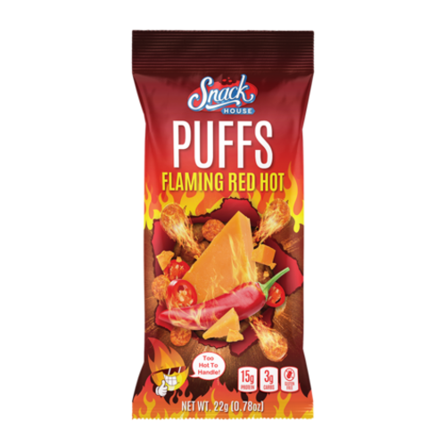 Snack House Foods Snack House Foods Protein Puffs - Flaming Red Hot