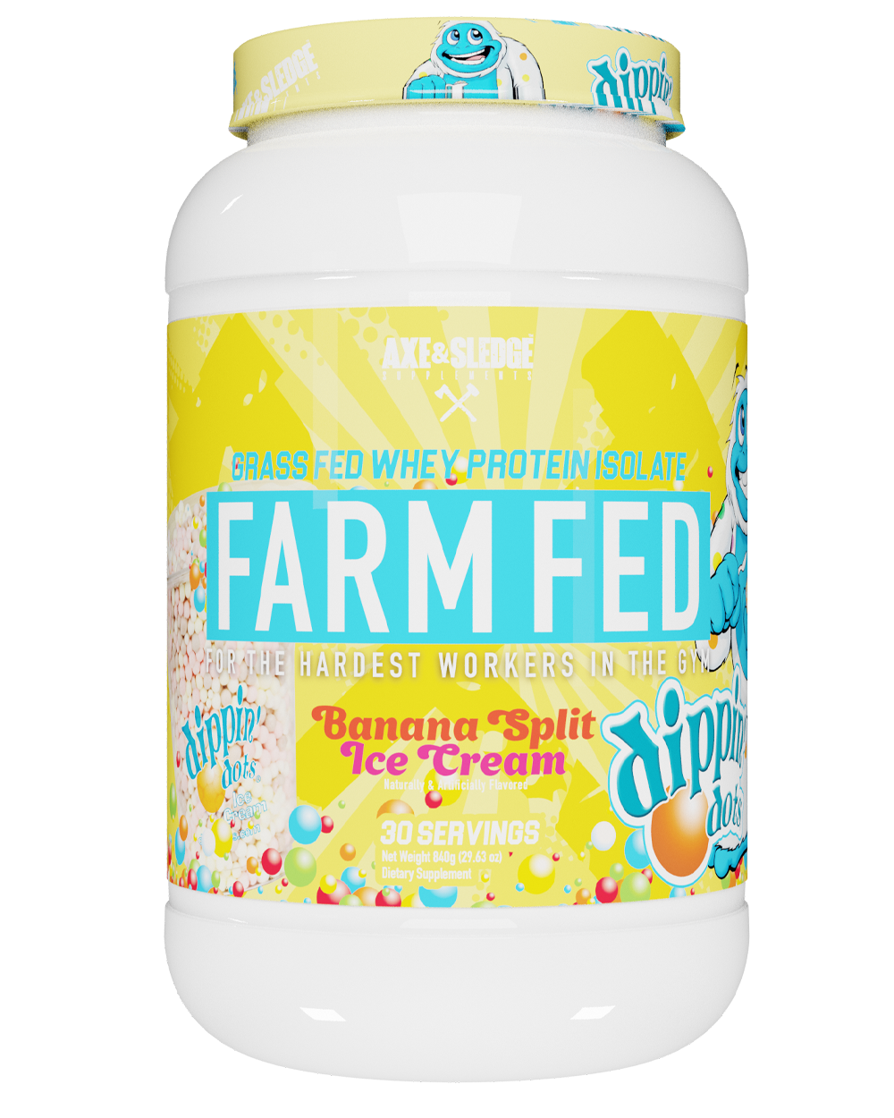 Dippin' Dots FARM FED PROTEIN // GrassFed Whey Protein Isolate XN Supplements