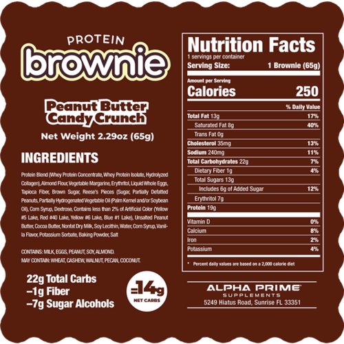 Prime Bites Prime Bites Brownie - Peanut Butter Candy Crunch