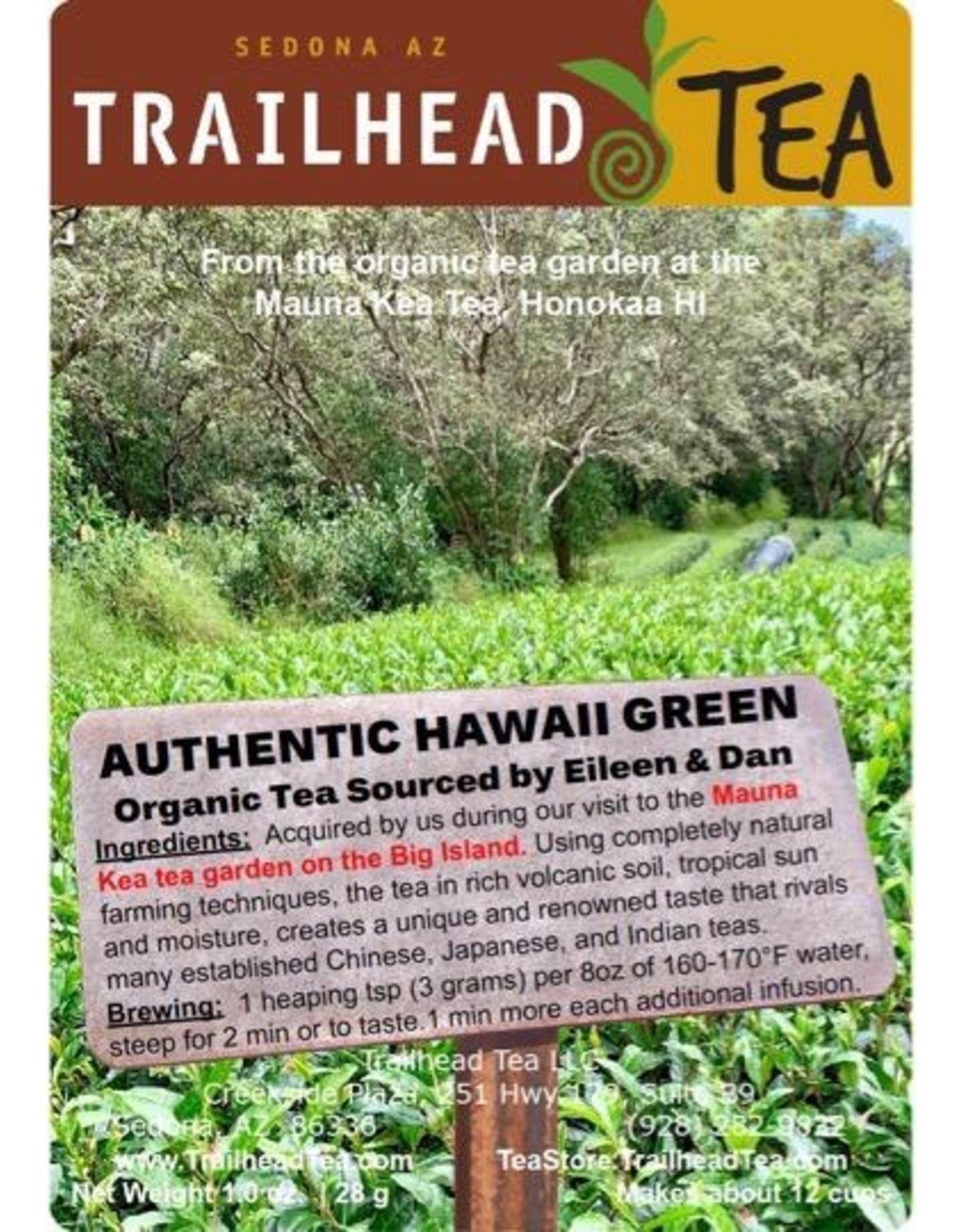 Tea from Hawaii Genuine Hawaii Organic Green Tea (MK)