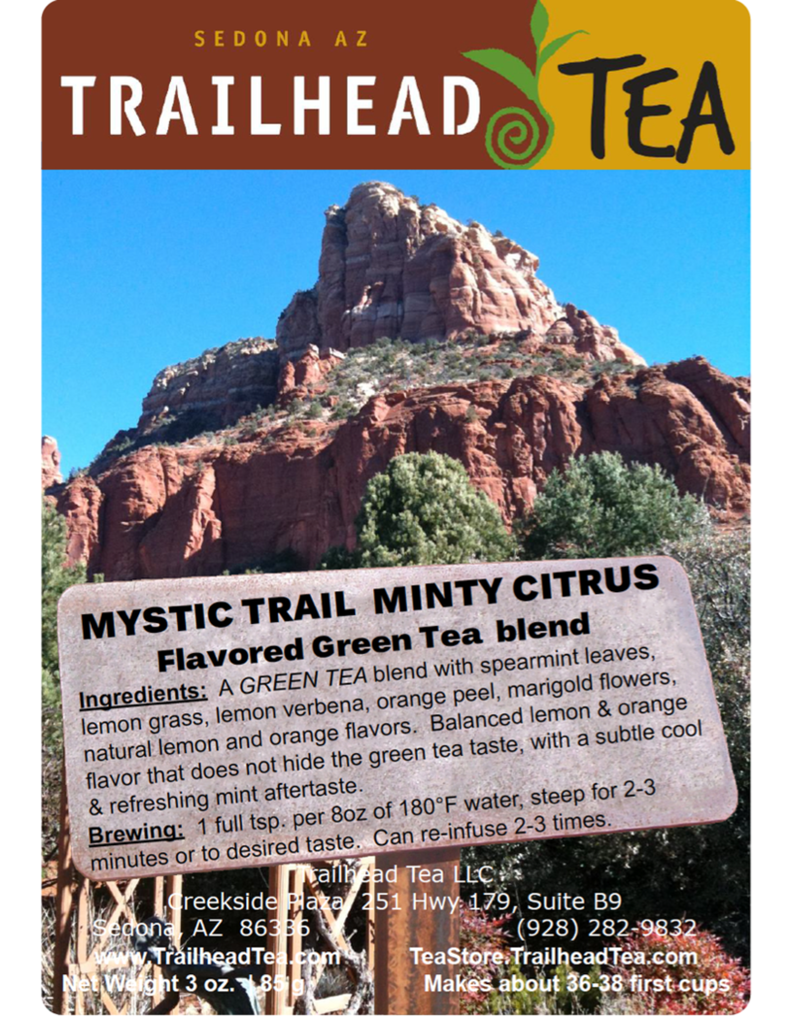 Tea from China Mystic Trail Green Minty Citrus